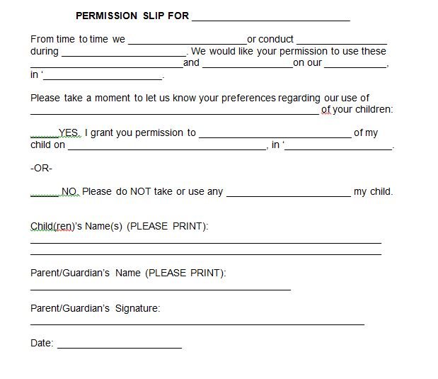 35-permission-slip-templates-field-trip-forms-free-template-downloads