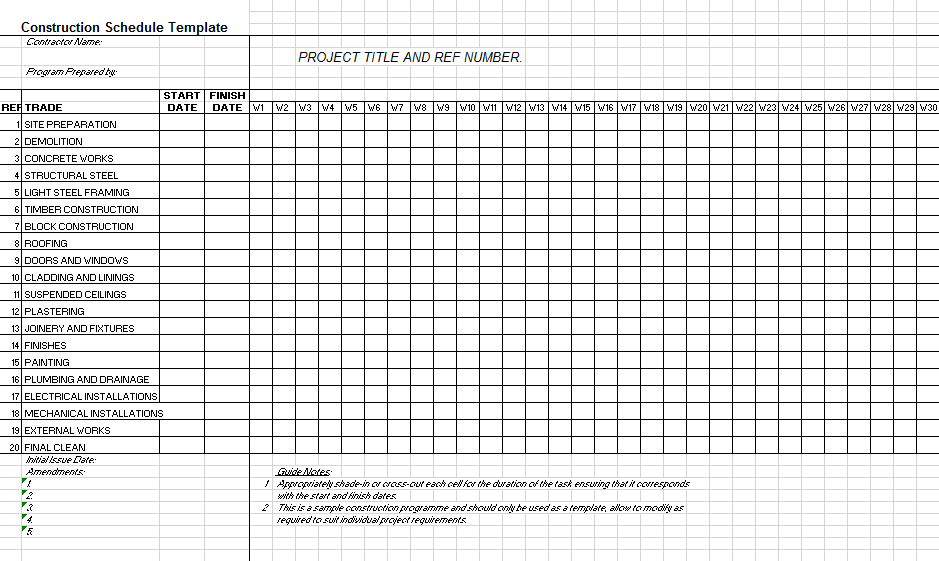 7 Free Project Schedule Templates Free Template Downloads