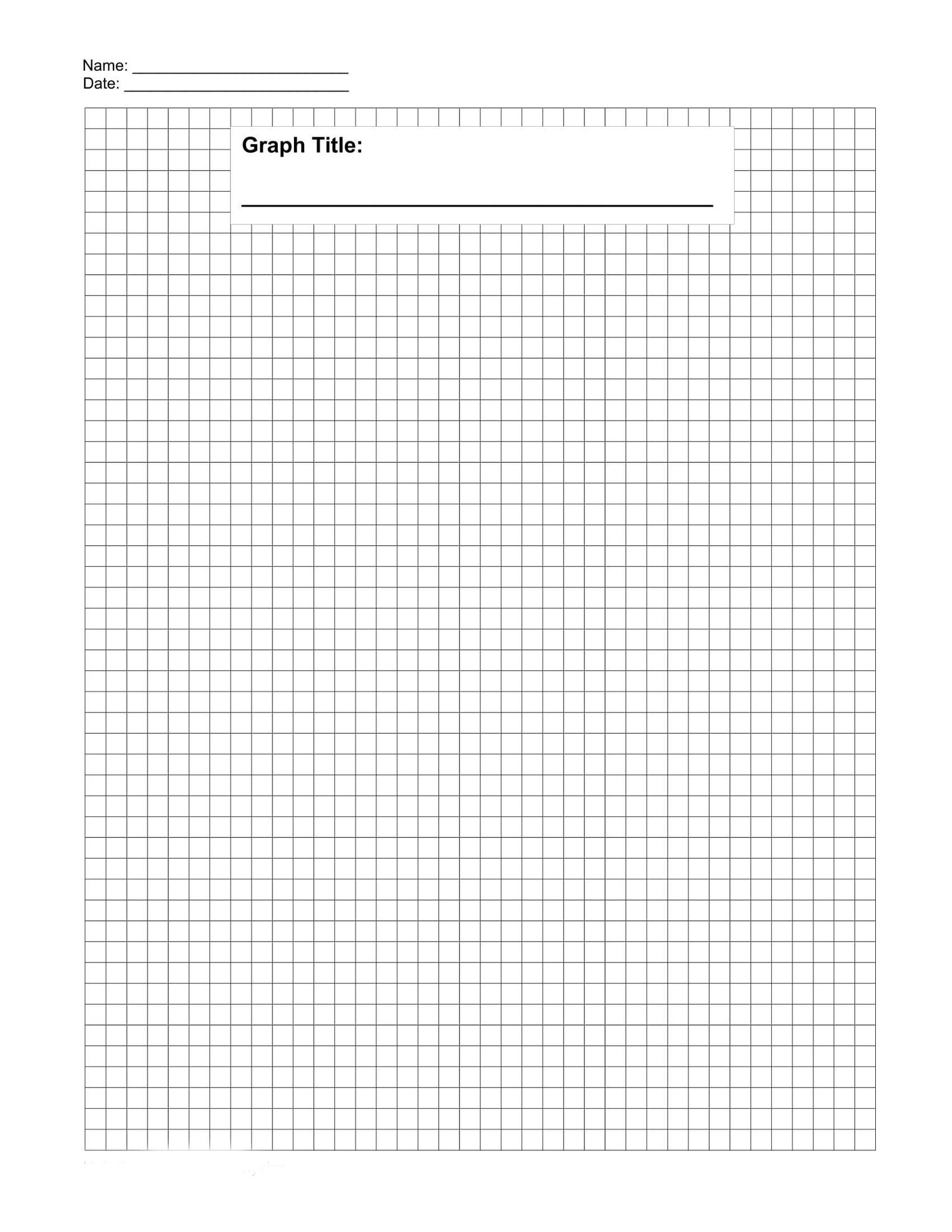 Graph Paper Printable 8.5x11 Full Sheet