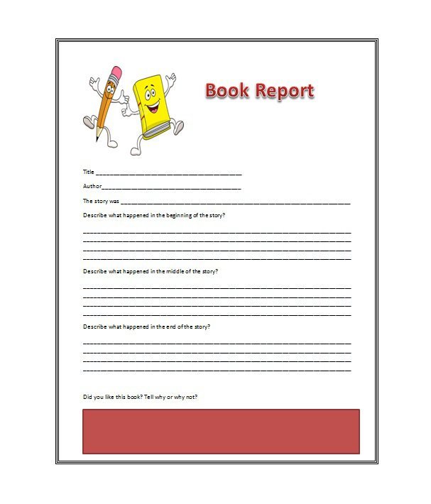 book report essay template