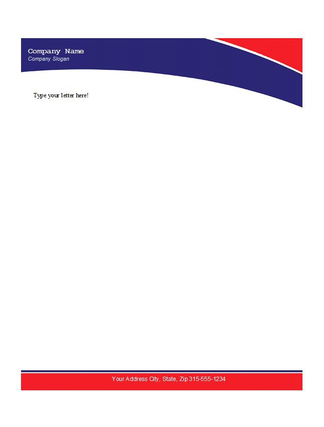 Editable Sample Letterhead Templates Free