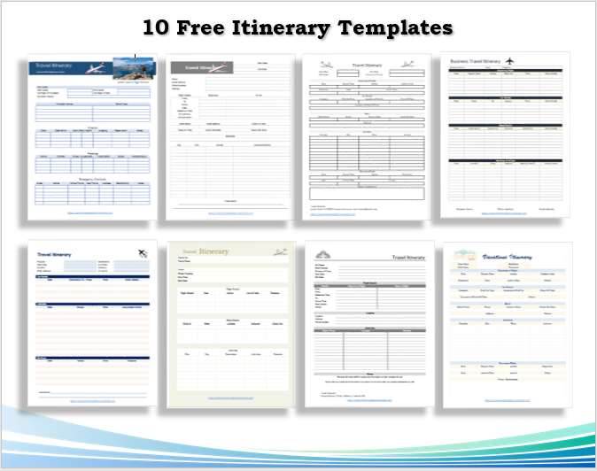 Itinerary Templates Feature Image