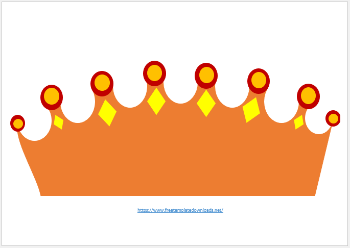 Free Paper Crown Template 08