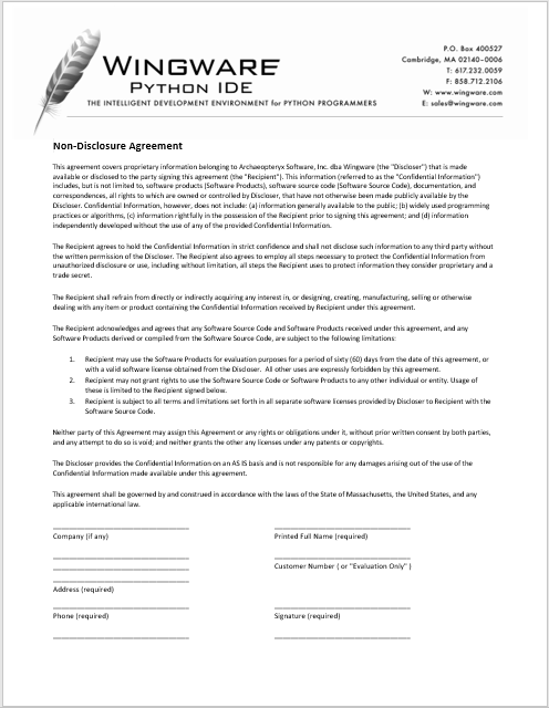 Non Disclosure Agreement Template 30