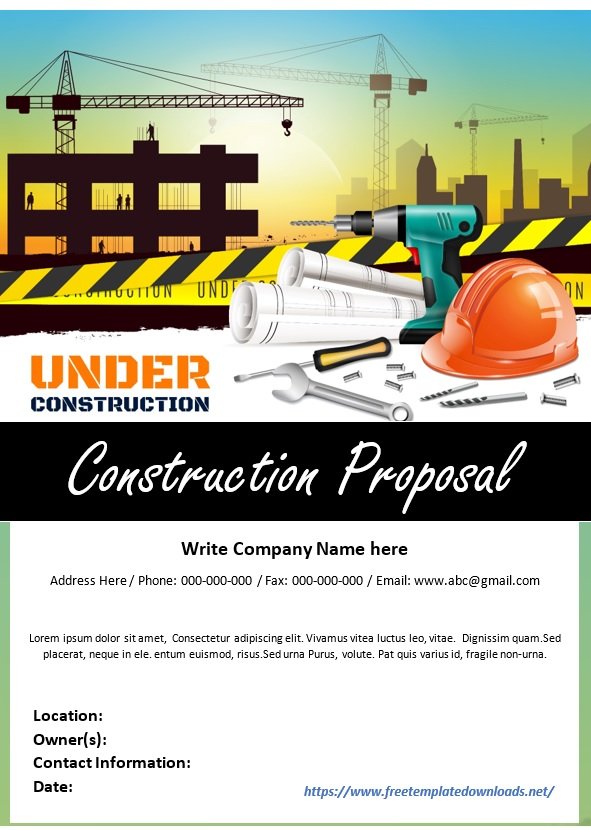 Construction Proposal Template 06