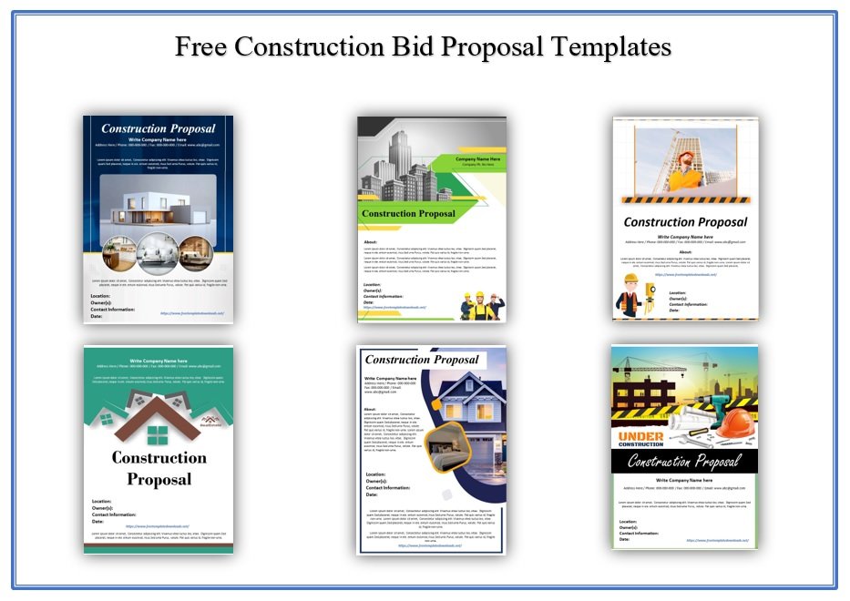 Construction Proposal Templates