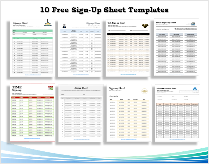 Sign-Up Sheet Templates Feature Image