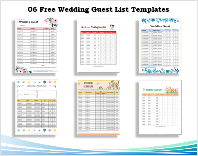 Wedding Guest List Templates Feature Image