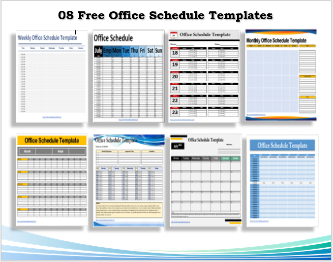 Office Schedule Templates Feature Image 01