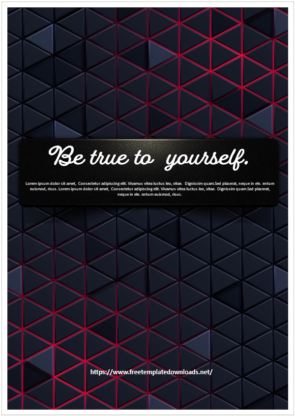 Binder Cover Template 01