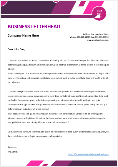 Business Letterhead Template 01