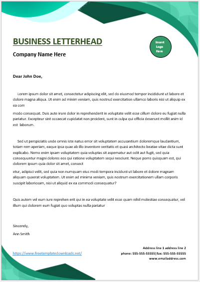 Business Letterhead Template 04