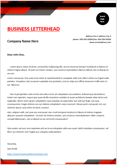 Business Letterhead Template 06