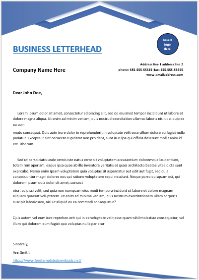 Business Letterhead Template 07