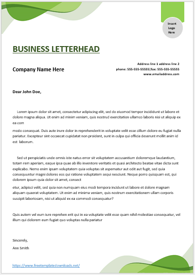 Business Letterhead Template 10