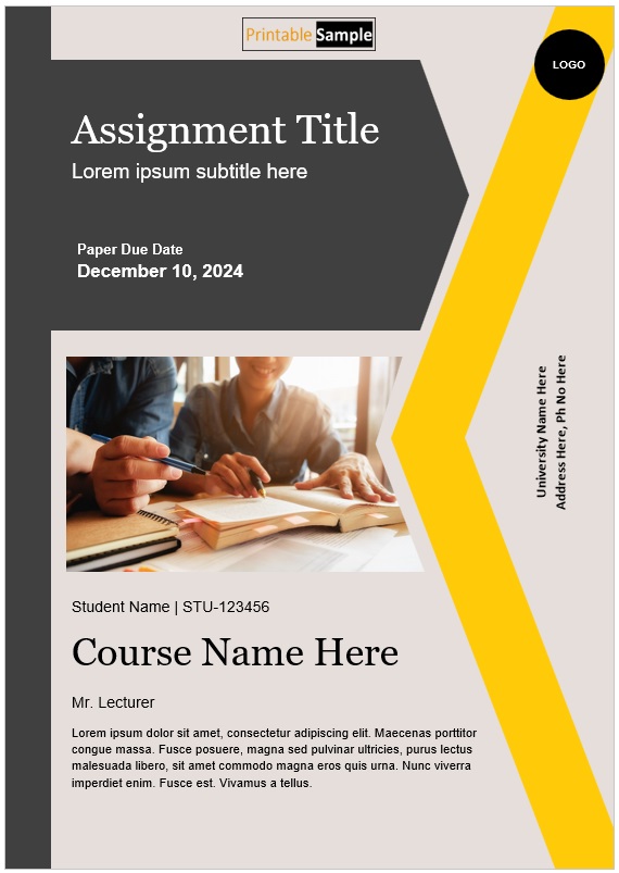 Cover Page Design For Assignments 02