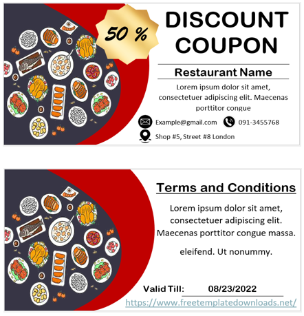 Discount Coupon Template 01