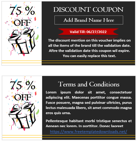 Discount Coupon Template 02