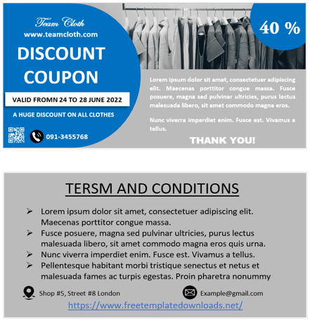 Discount Coupon Template 05