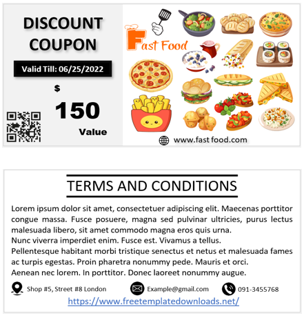 Discount Coupon Template 06