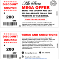 Discount Coupon Template 09