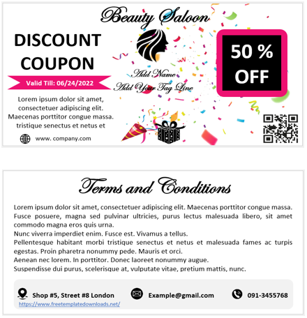 Discount Coupon Template 10