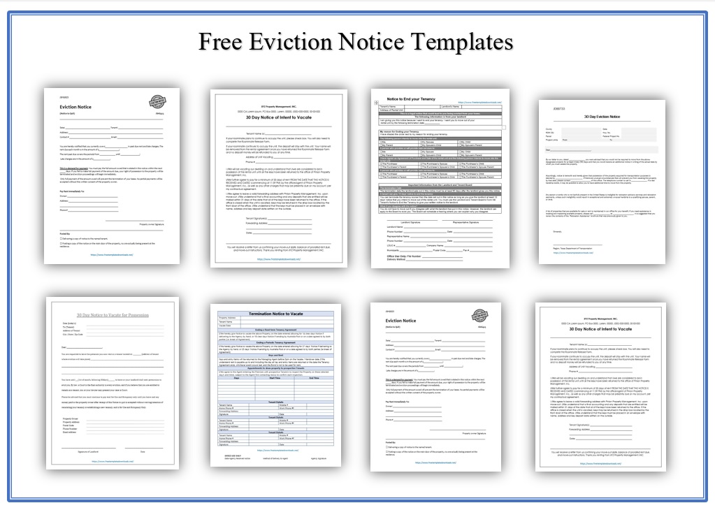 Eviction Notice Templates