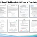 Fillable Affidavit Forms Templates