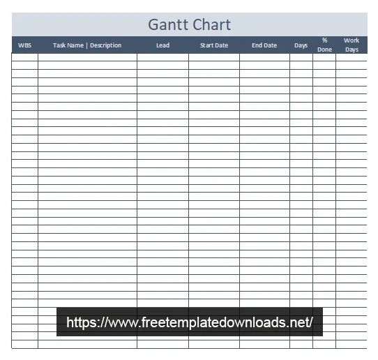 Gantt Chart Template in Excel