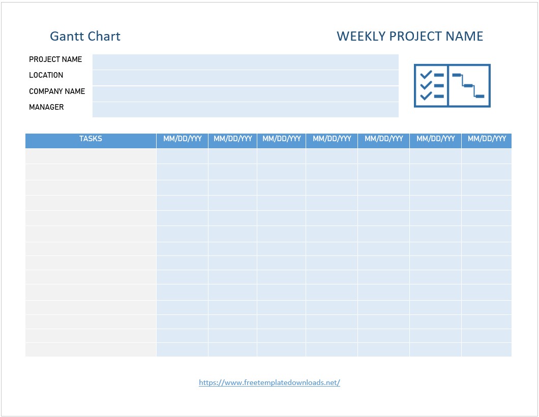 Gantt Chart Template in Word