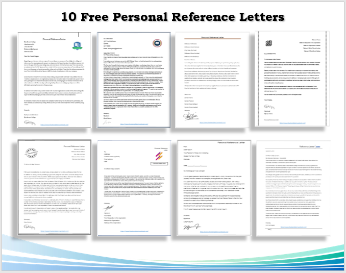 Personal Reference Letters