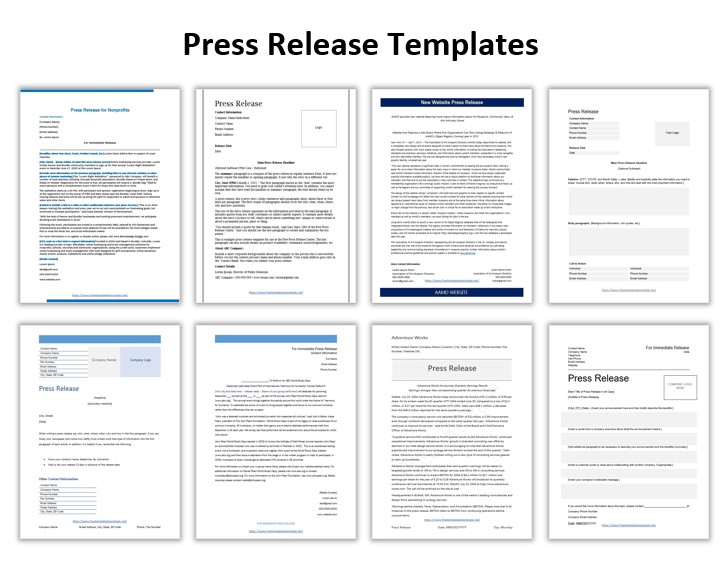 Press Release Templates