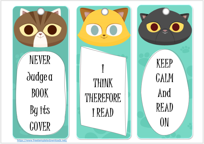 Printable Bookmark Template 02