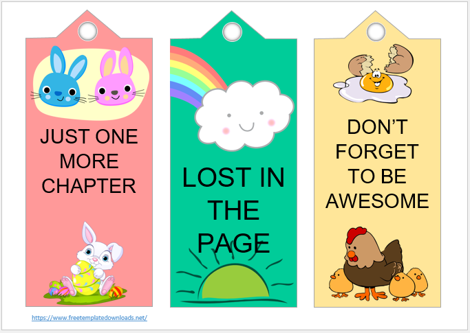 Printable Bookmark Template 04