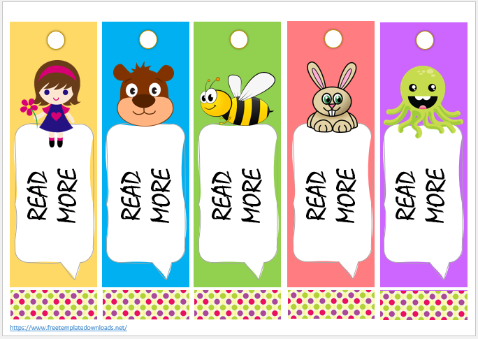 Printable Bookmark Template 06