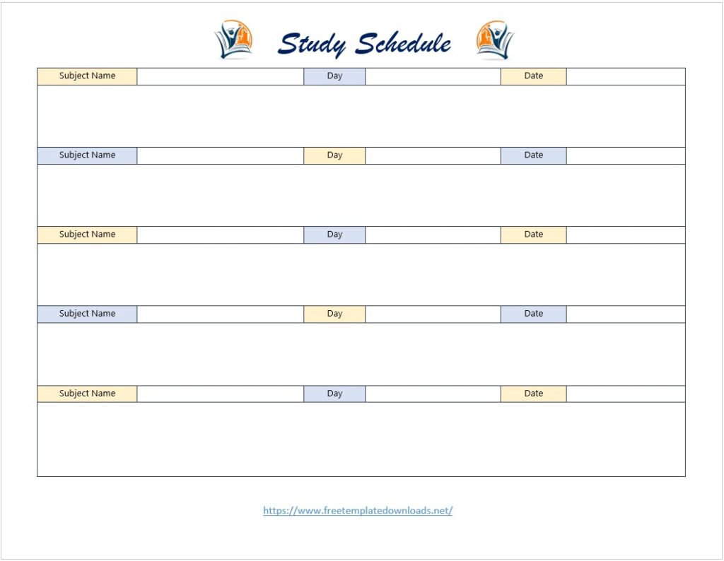 Study Schedule Template-in-MS-Word 