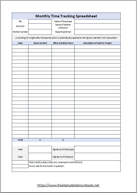 Timesheet Template 01