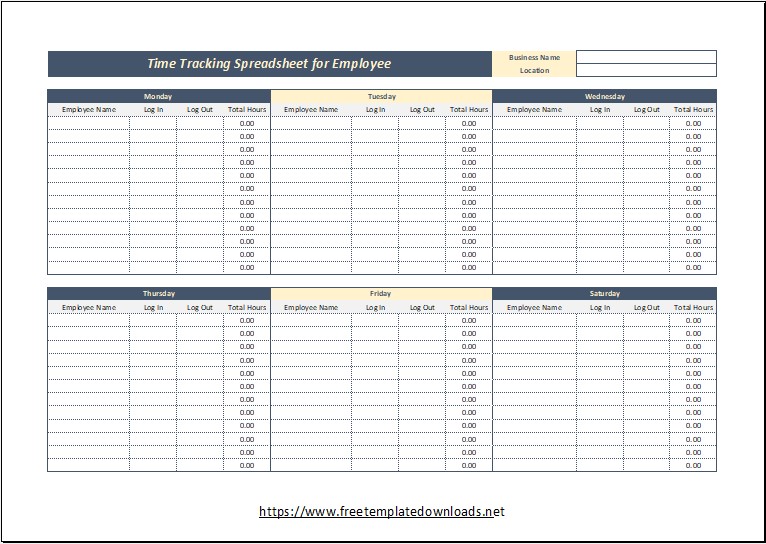 Timesheet Template 04