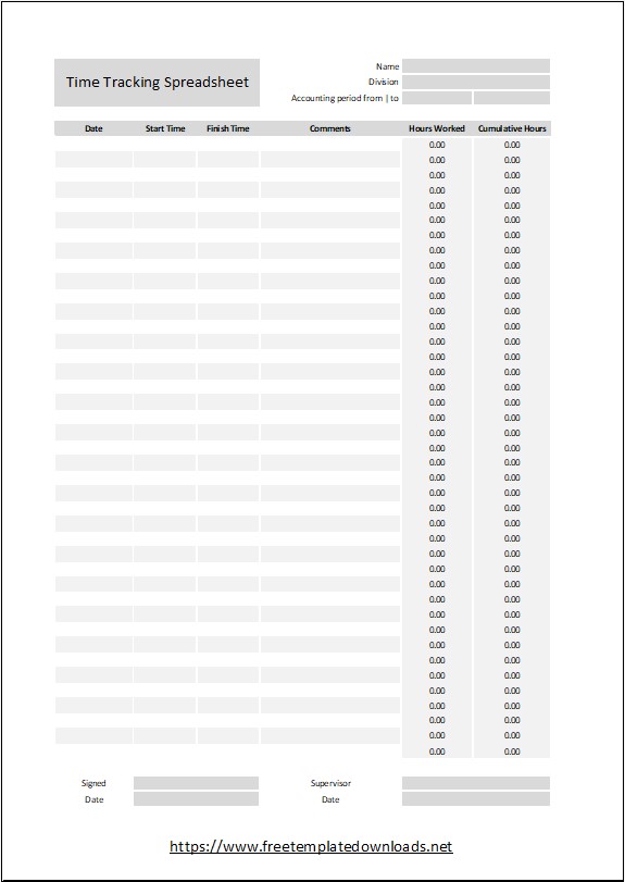 Timesheet Template 06