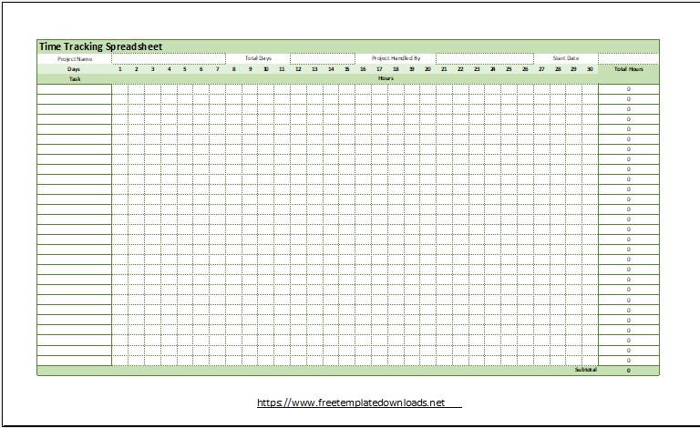 Timesheet Template 08