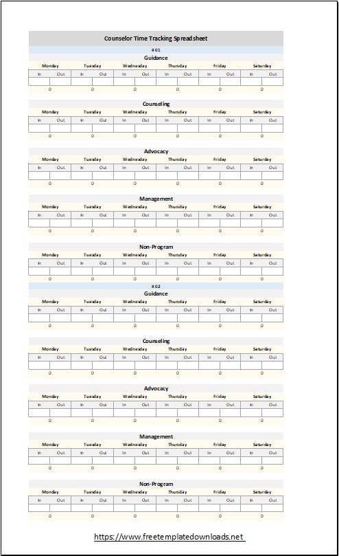 Timesheet Template 10