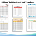 Wedding Guest List Templates