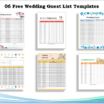 Wedding Guest List Templates