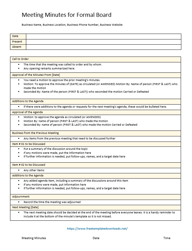 meeting minutes template 04