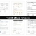 Bill of Sale Templates