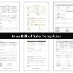 Bill of Sale Templates