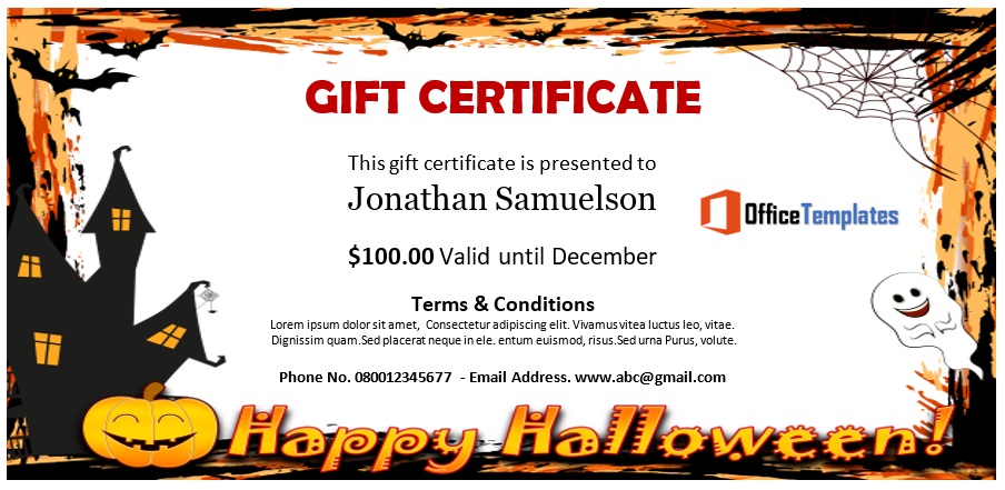 Gift Certificate Template 07