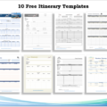 10 FREE Itinerary Templates