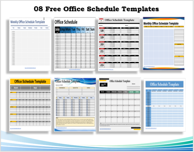 Office Schedule Templates