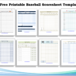 Printable Baseball Scoresheet Templates